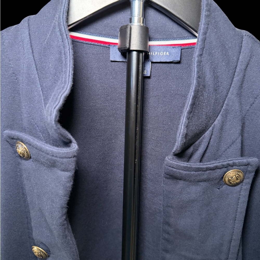 Y2K Tommy Hilfiger Navy Blazer with Gold Buttons - Picture 2 of 4